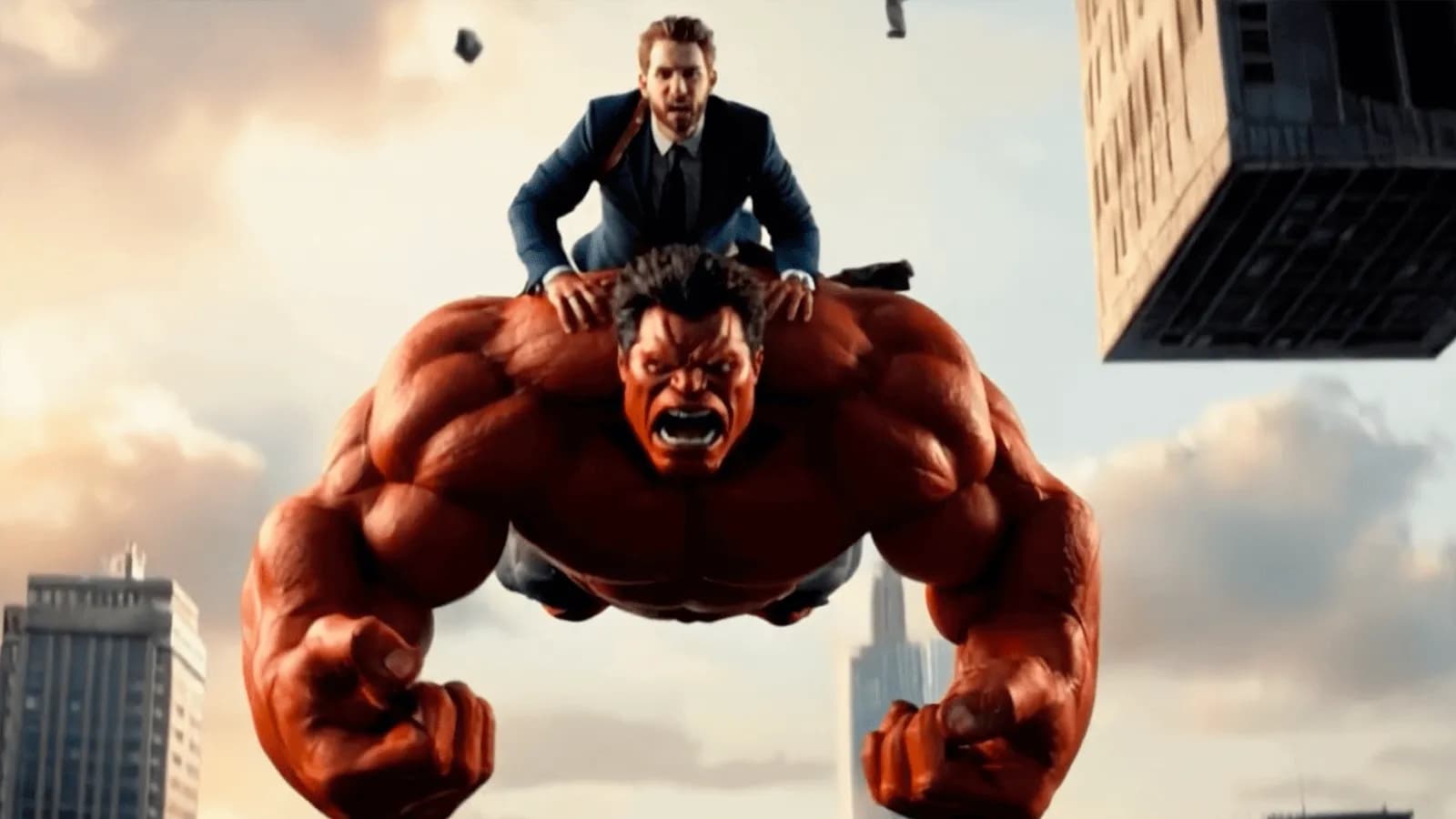 Descenso de IA gratuito con Hulk Rojo