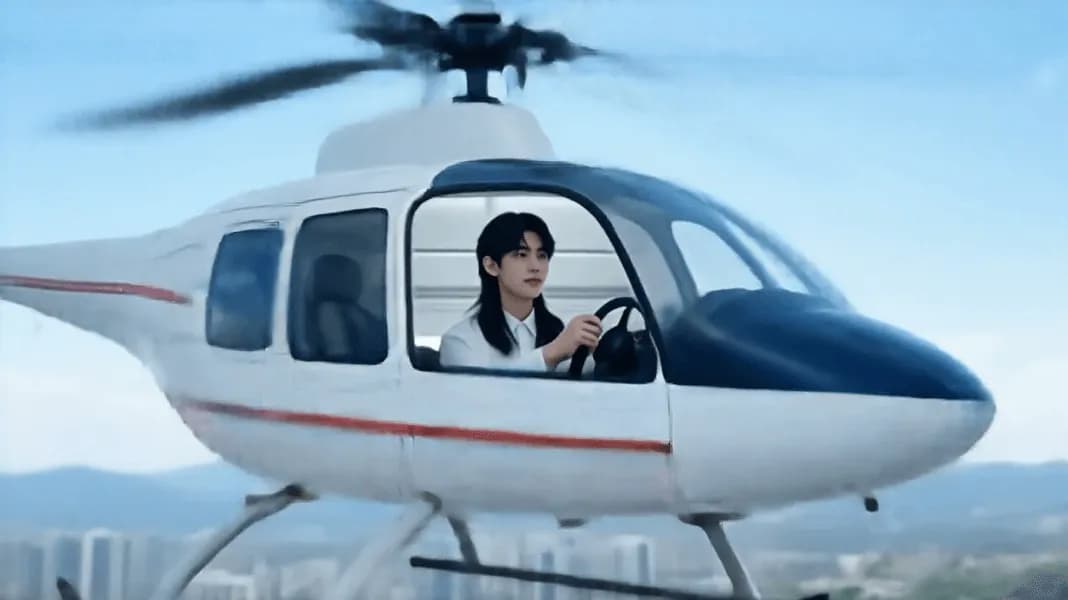 Efecto de vídeo de helicóptero con IA gratuito