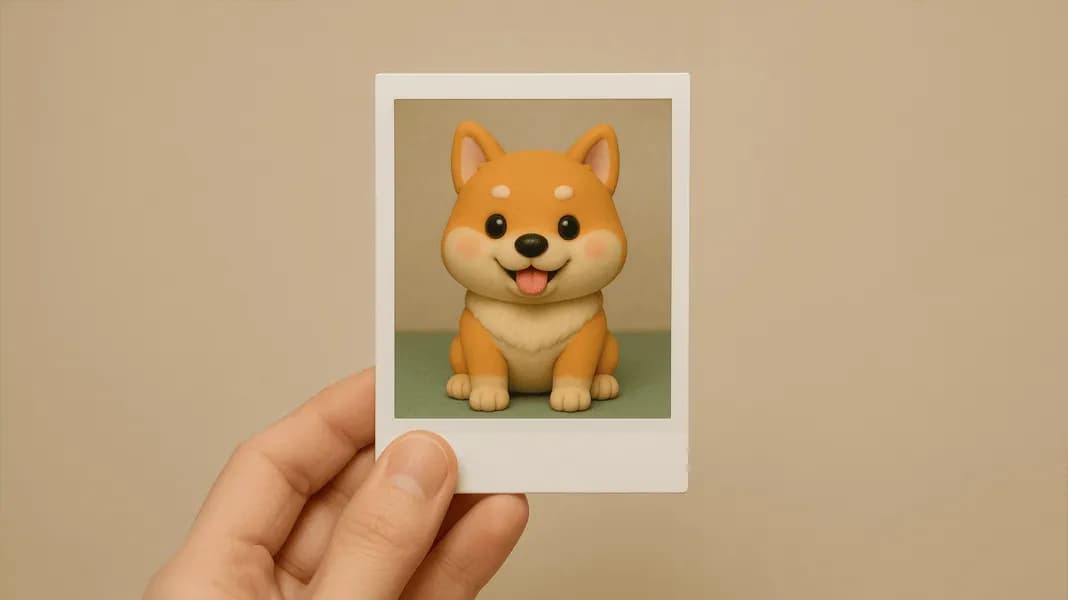 Polaroid AI de estilo arcilla gratis