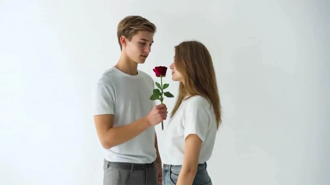 Efecto de IA de rosa de regalo gratis