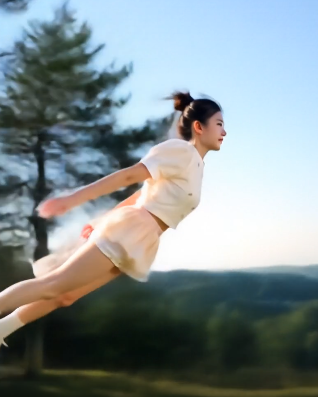 ai flying video generator, let the people in the image fly