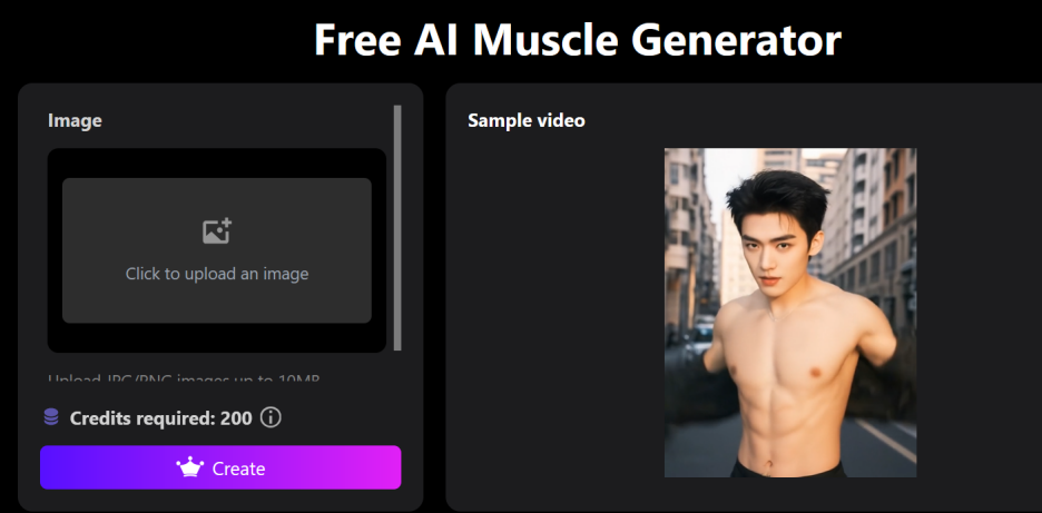 ai muscle generator